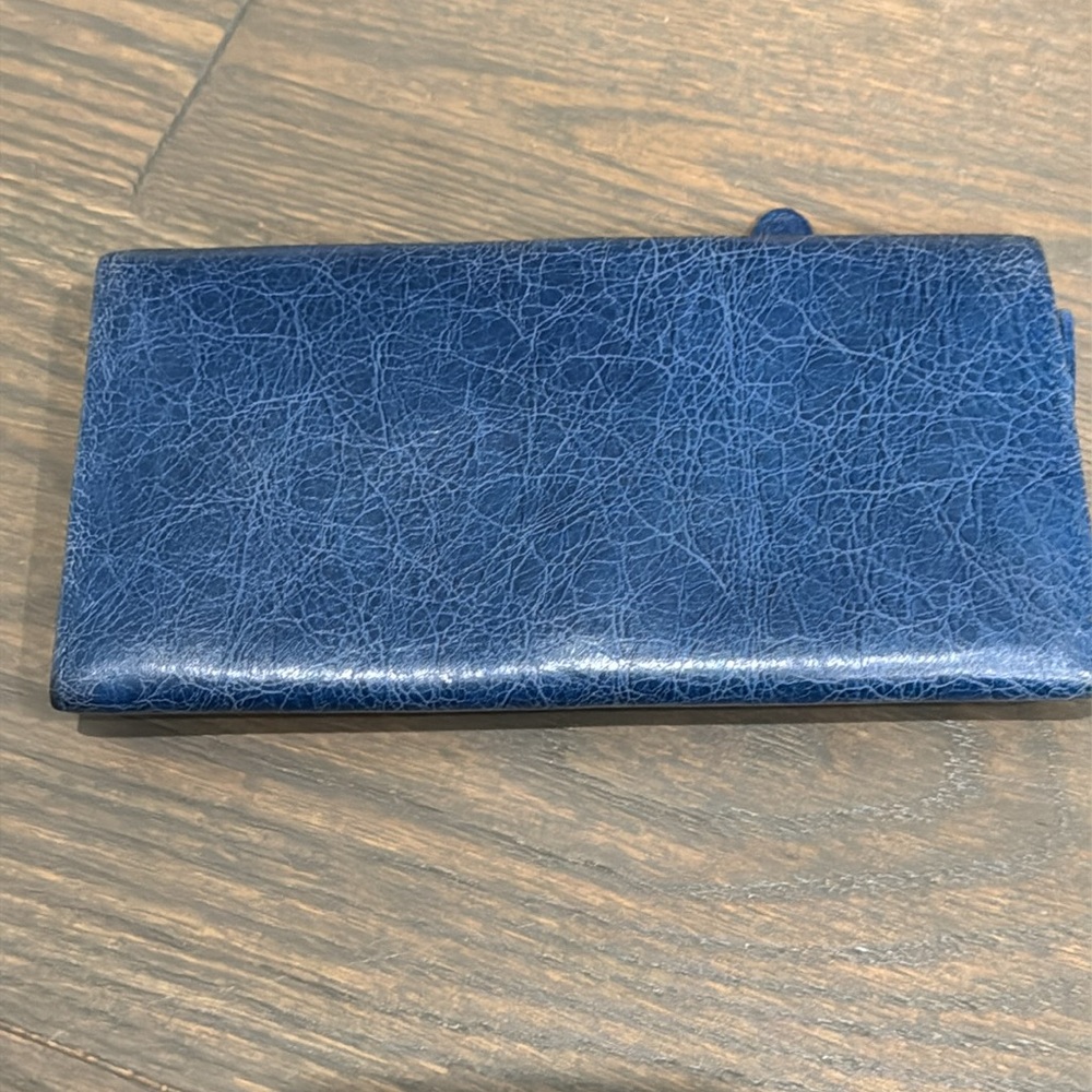 Balenciaga Blue Textured Wallet with Buckle Accents - Picture 2 of 5